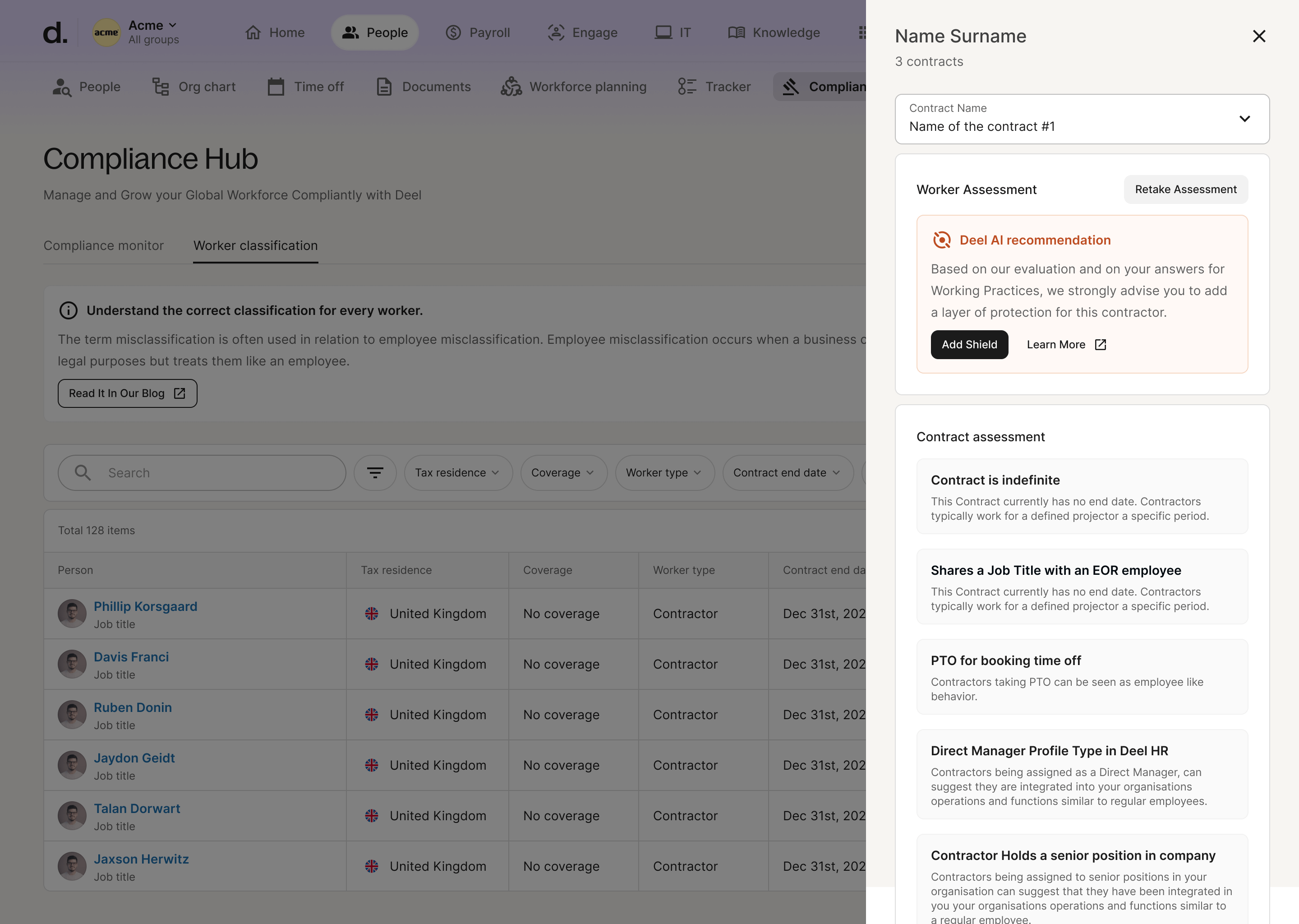 Compliance Hub Dashboard